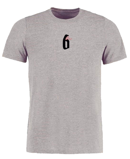 6one Print T-Shirt Grey