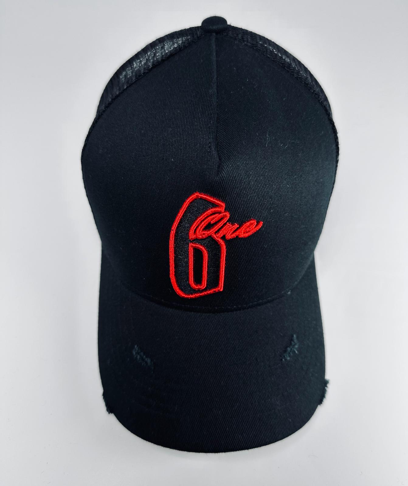 Distressed Trucker Black
