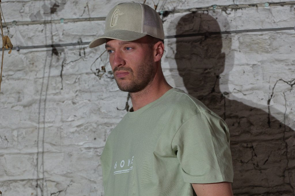 Oversized Printed T-shirt - Soft Green