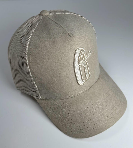 Baseball Trucker Suede Beige