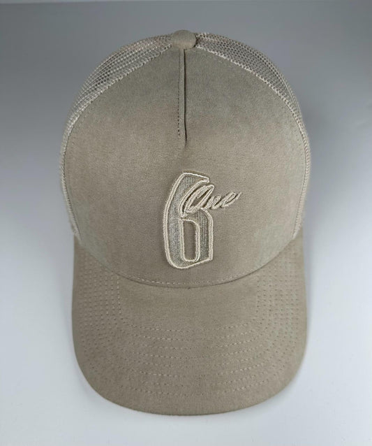 Baseball Trucker Suede Beige