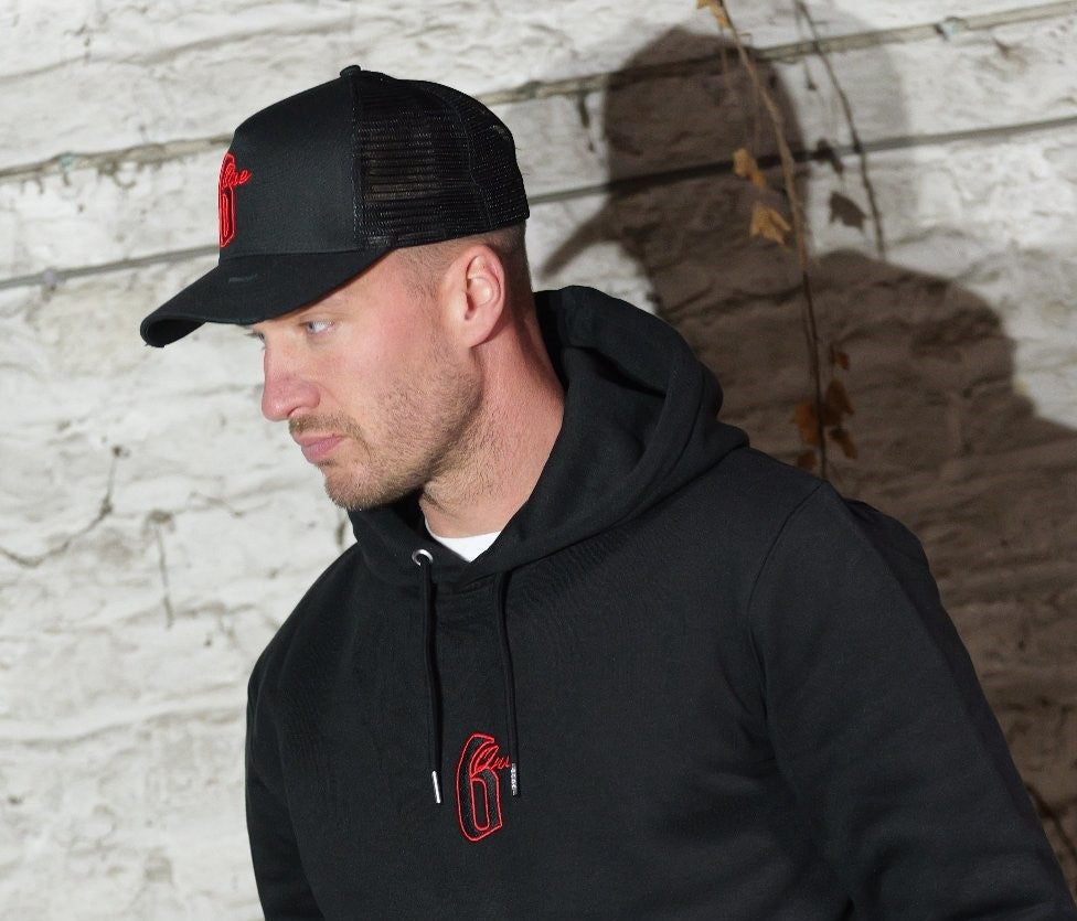 Distressed Trucker Black