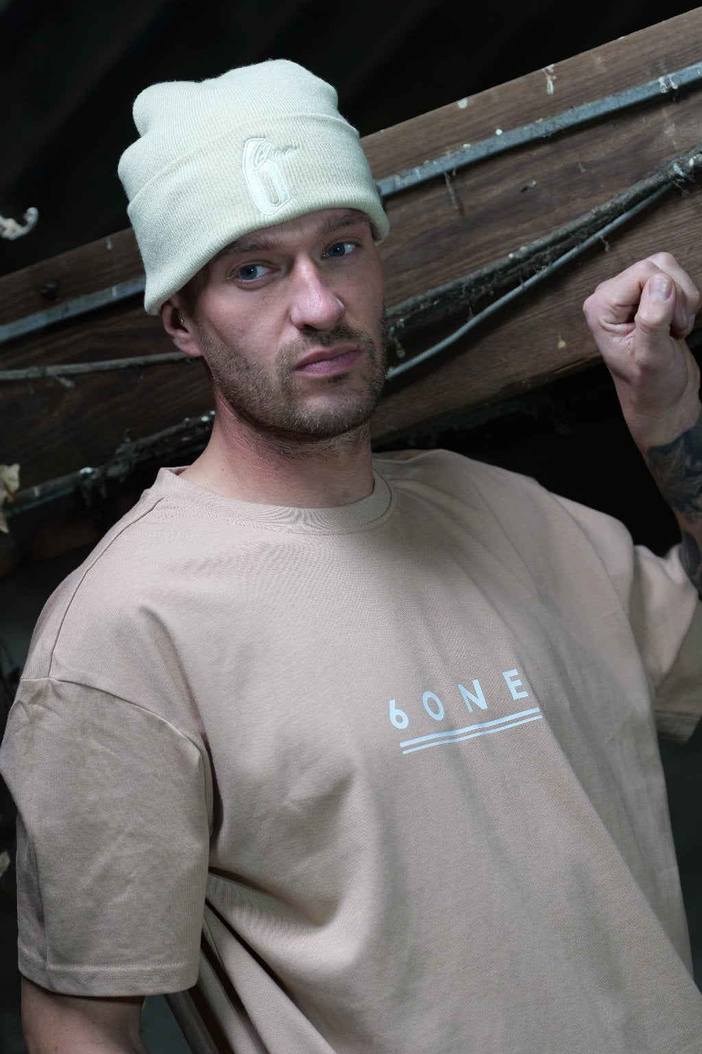 6one Sand Beanie