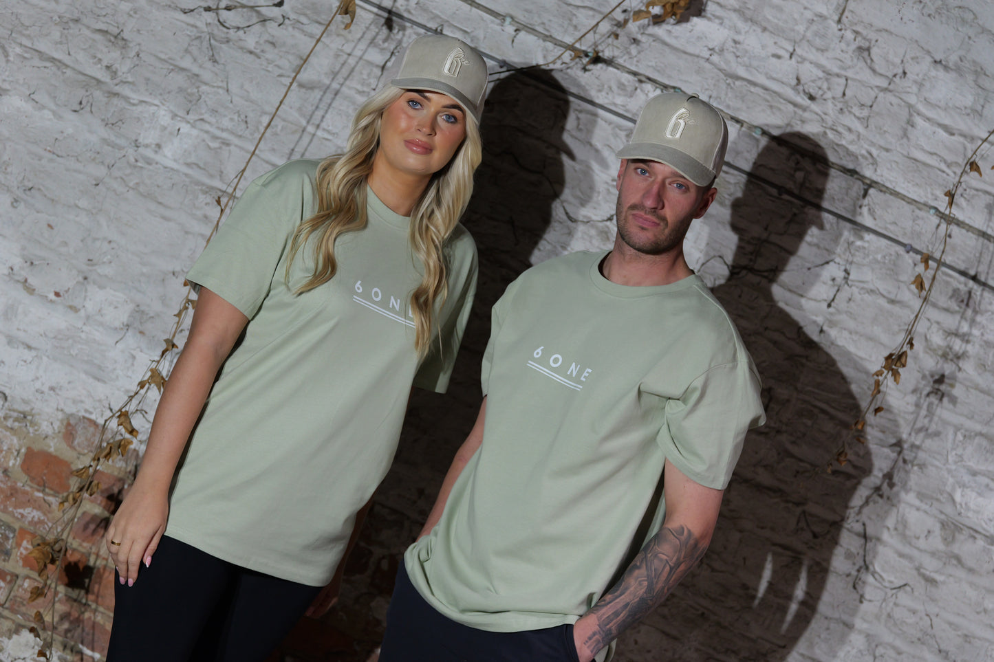 Oversized Printed T-shirt - Soft Green