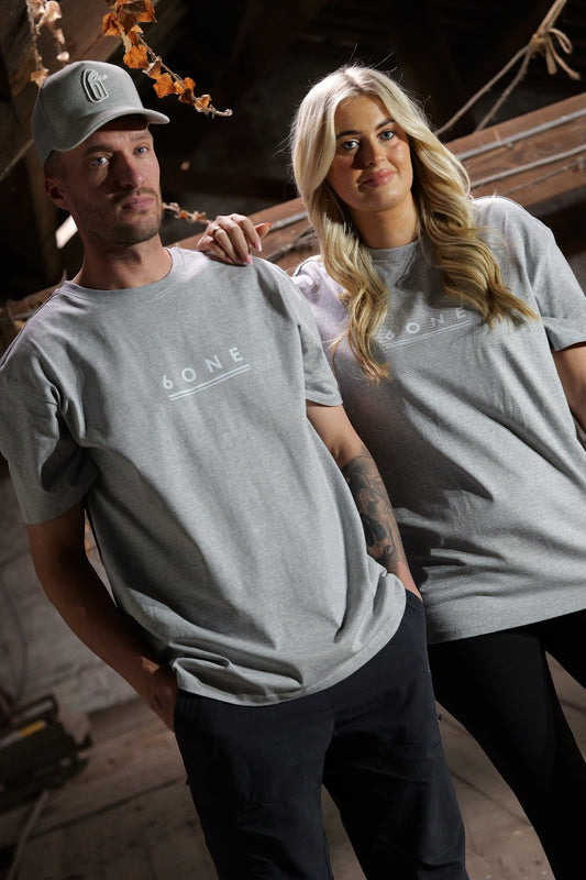 Oversized Printed T-shirt - Grey