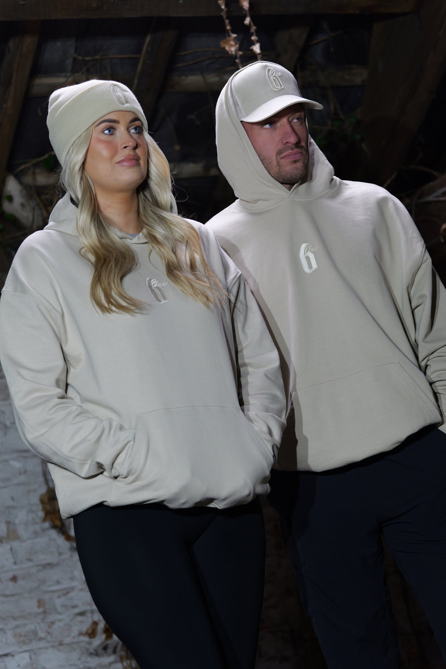 Oversize Hoodie Beige